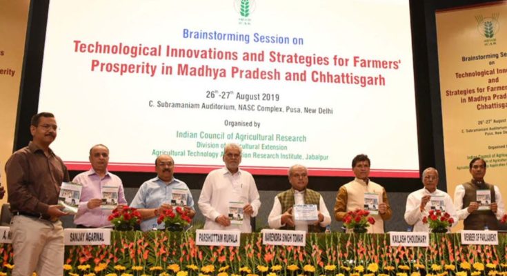 Technological innovations for farmers’ prosperity in MP & CG