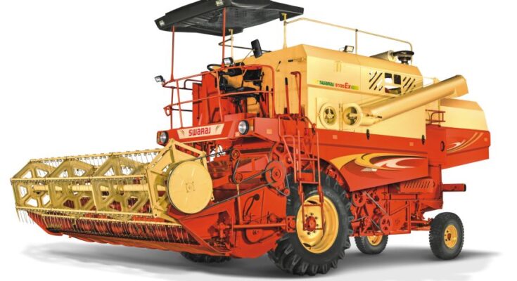 M&M offers Swaraj Gen2 8100 EX self-propelled combine harvester to farmers in Maharashtra