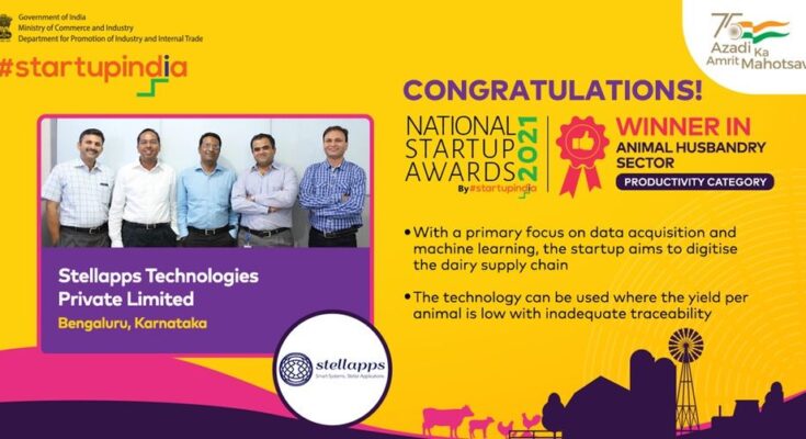 Stellapps wins ‘National Startup Award 2021’ in animal husbandry category