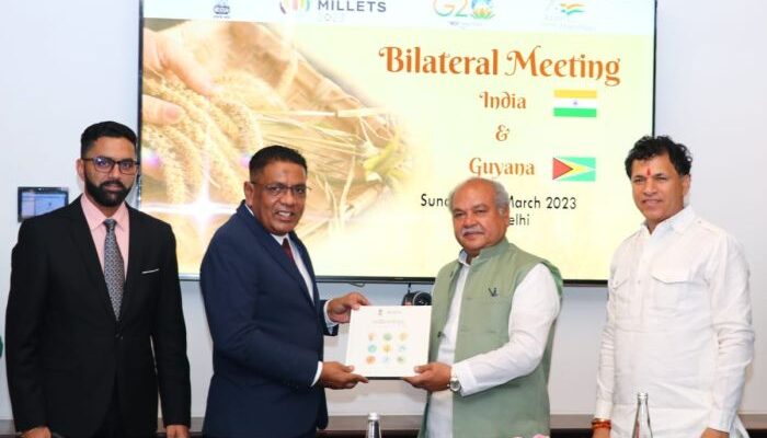 Millets Conference: Tomar holds bilateral meetings with ministers of Guyana, Suriname, Zambia, Mauritius and Sri Lanka