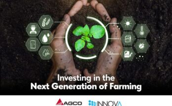 AGCO invests in Innova Ag Innovation Fund to drive innovative & tech oriented next generation farming