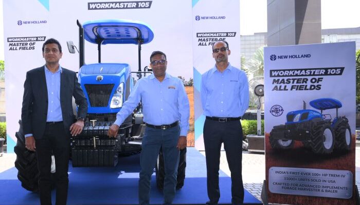 New Holland launches indigenously made ‘WORKMASTER 105’; 100+HP tractor, eyes forage and balling operations